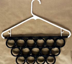 15 insanely smart hanger hacks you ll wish you d seen sooner, Make an accessory organizer from shower rings