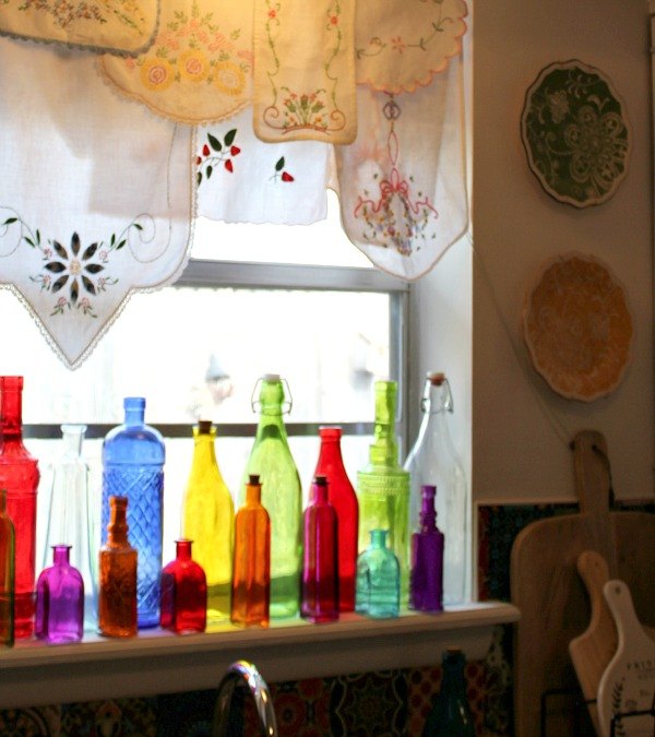 a colorful alternative to curtains, repurposing upcycling, window treatments, windows