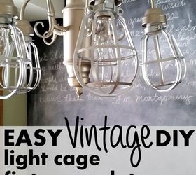 diy light cages for an inexpensive update to any light fixture, home decor, lighting