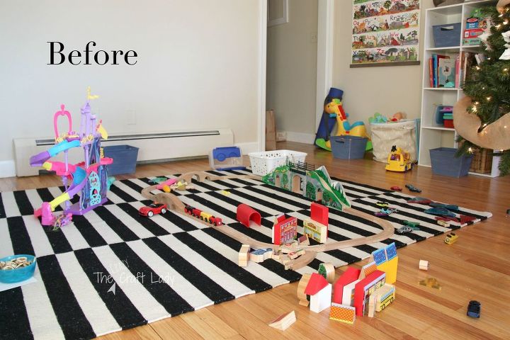 ikea hack train activity table, entertainment rec rooms, painted furniture, repurposing upcycling