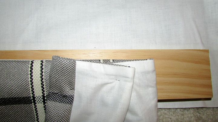 economical box pleat valance for our office a weekend project, how to, reupholster, window treatments, windows