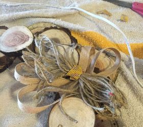 how to make a winter wreath from wood slices, crafts, seasonal holiday decor, wreaths