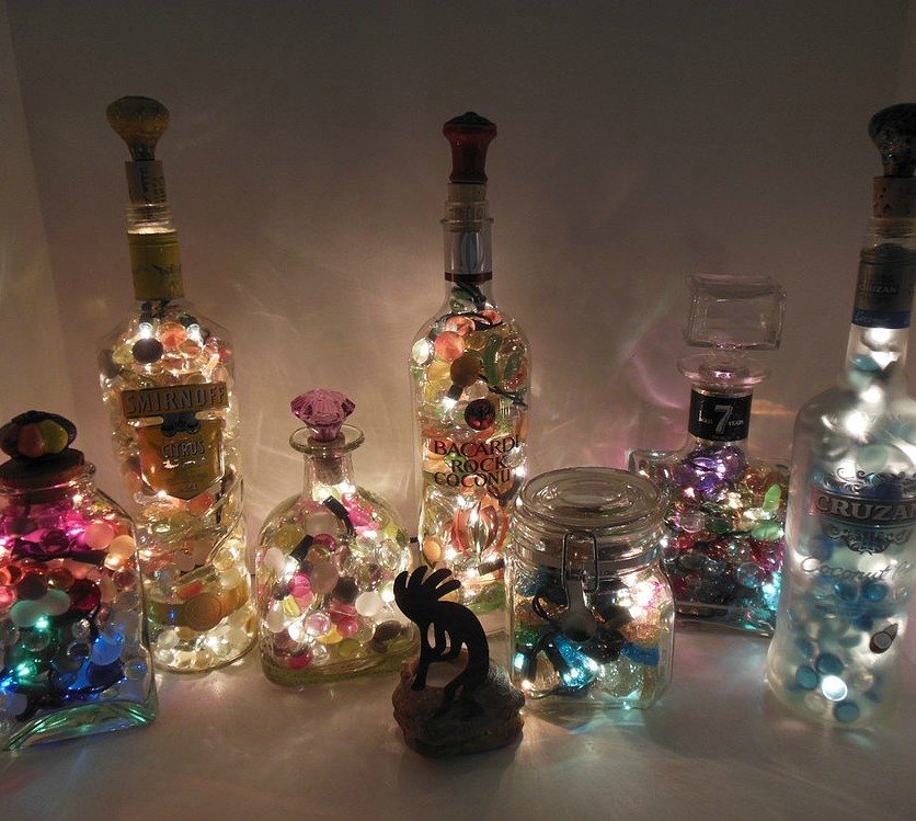 Craft Ideas For Blue Glass Bottles Craft Ideas For Blue Glass Bottles