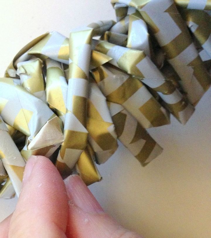 diy a non traditional valentine make a gift wrapping paper heart, crafts, seasonal holiday decor, valentines day ideas