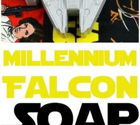 star wars millennium falcon soap, crafts, how to