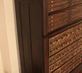 diy faux printers map cabinet, diy, painted furniture, painting wood furniture, woodworking projects