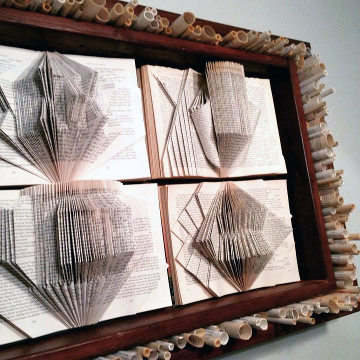 our favorite recycled book art