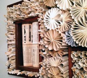 Recycled book art
