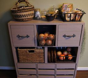 wood vegetable dresser, painted furniture, rustic furniture, storage ideas