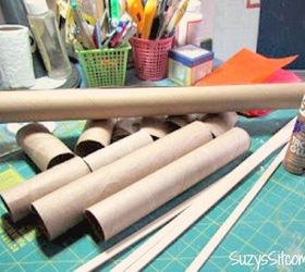 wall art made from recycled tp tubes, crafts, how to, repurposing upcycling, wall decor