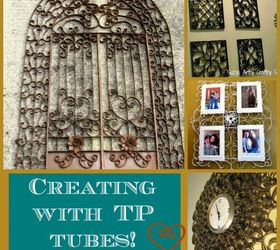 wall art made from recycled tp tubes, crafts, how to, repurposing upcycling, wall decor