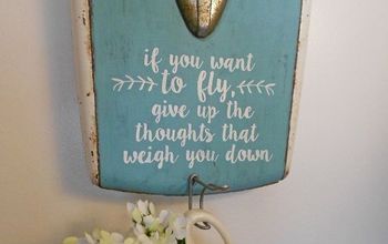 Vintage Scale Farmhouse Sign and Wall Hook