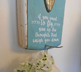 vintage scale farmhouse sign and wall hook, repurposing upcycling, wall decor
