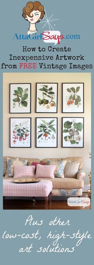 how to cheaply create botanical artwork from vintage images, crafts, how to