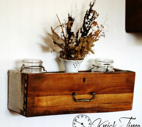 wall art dresser drawer shelf storage repurposed rustic, home decor, repurposing upcycling, storage ideas