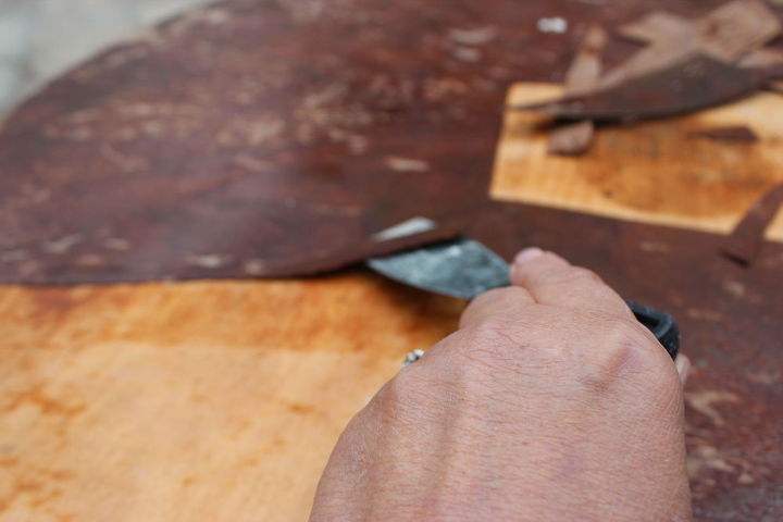 como quitar la chapa de madera danada de forma facil