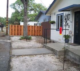 the front yard transformation, concrete masonry, fences, landscape, outdoor living, A clean pallet