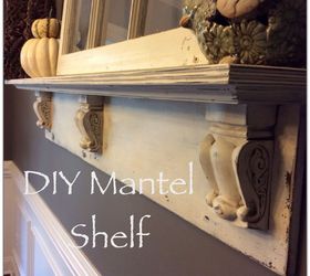 diy mantel shelf, diy, fireplaces mantels, home decor, shelving ideas