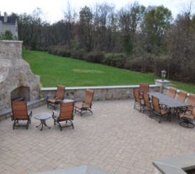 outdoor kitchen before during and after, decks, landscape, outdoor living, Seating areas taken from the kitchen area