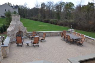 outdoor kitchen before during and after, decks, landscape, outdoor living, Seating areas taken from the kitchen area