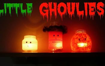  Pequenos Ghoulies - Artesanato de pote de pedreiro de Halloween