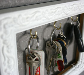 frame a place to hang your keys, cleaning tips, organizing, repurposing upcycling, Don t misplace your keys