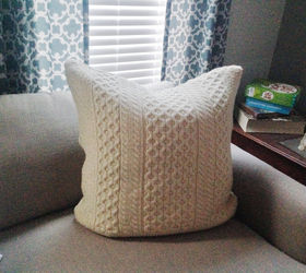 upcycle sweater pillows cover, home decor, how to, repurposing upcycling, reupholster