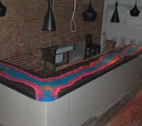 here is a peek at a concrete countertop we are doing for a new restaurant, concrete countertops, countertops