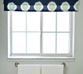 window treatment faux roman shade, bathroom ideas, home decor, window treatments, windows