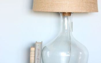 DIY Glass Bottle Lamp ~ Pottery Barn Knock Off