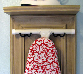 ironing station or decoration, cleaning tips, doors, repurposing upcycling, Isn t my new ironing board cover lovely Visit my blog to see where I got it