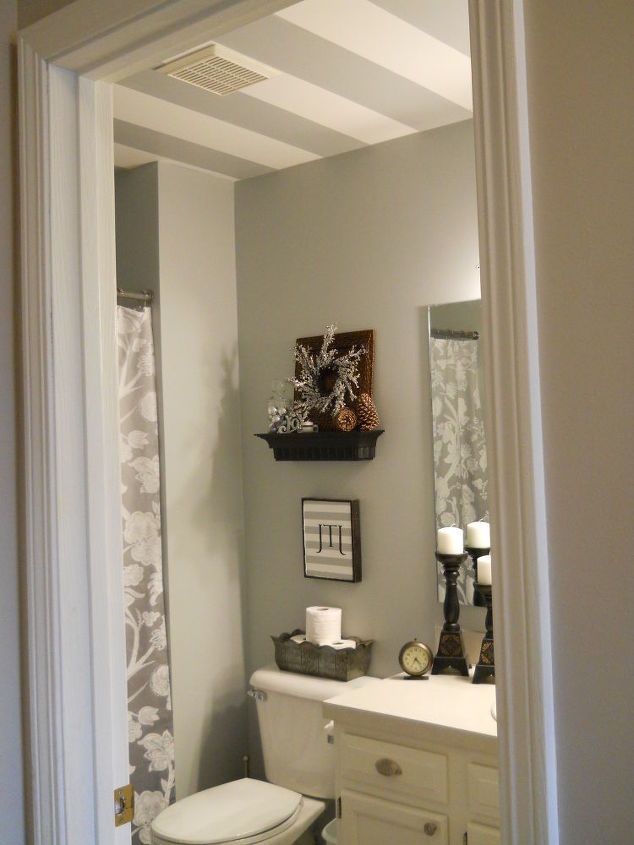 Striped bathroom ceiling Hometalk Striped bathroom ceiling Hometalk