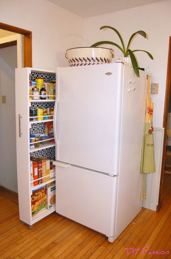 diy space saving rolling kitchen pantry, closet, diy, kitchen design, organizing, storage ideas