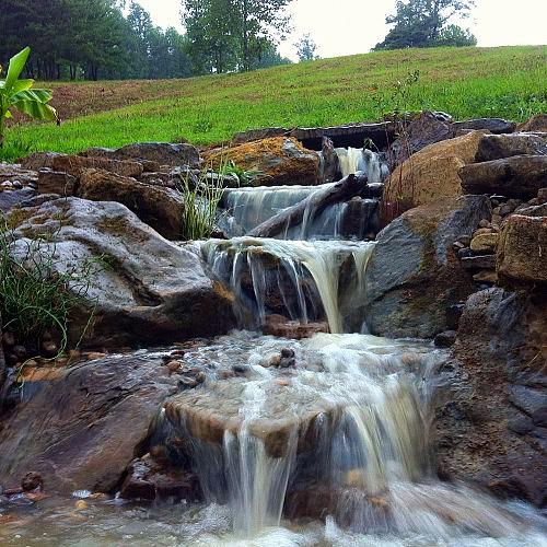 pondless waterfalls in kentucky, outdoor living, ponds water features, Pondless Waterfall