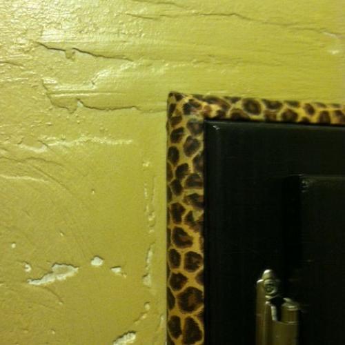 my animal print powder room, home decor, painting, The colore here doesn t look the way it really does in person
