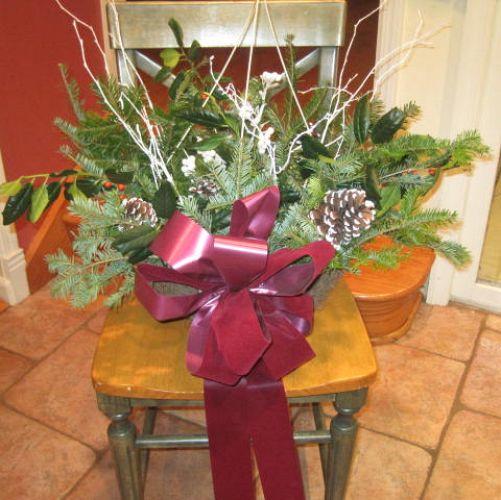 holiday hanging basket for under 10, crafts, seasonal holiday decor, Everything you need is in your yard or nearby woods Have fun