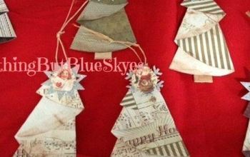 Simple and elegant paper tree ornaments