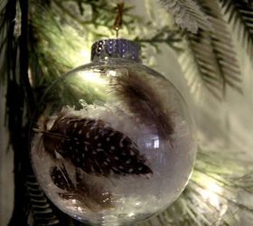 how to make a snow feather ornament, christmas decorations, crafts, how to, seasonal holiday decor