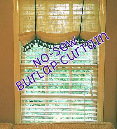 most popular posts of 2012 at always something, chalk paint, cleaning tips, painting, pallet, Make a curtain with inexpensive burlap trim and hot glue