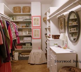 organizing a closet by using what you already own, closet, organizing, The after shot of my walk in closet Completely transformed using items I already owned A huge change from the before