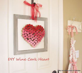 diy wine cork heart, crafts, seasonal holiday decor, valentines day ideas