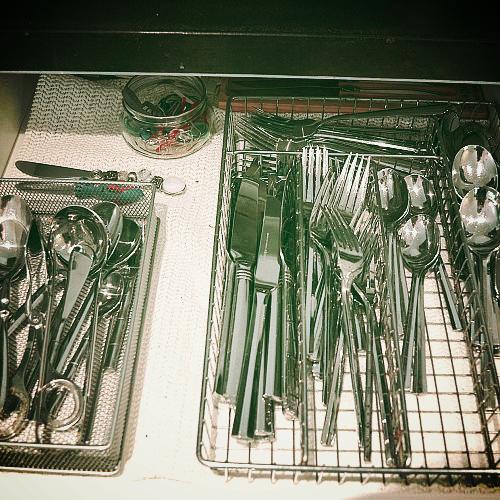 how to organize your kitchen to save time and maintain peace, kitchen design, organizing, Organized Silverware drawer