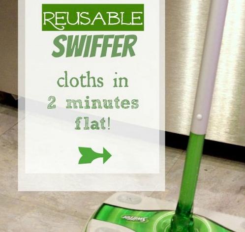make your own reusable swiffer cloths, cleaning tips, repurposing upcycling