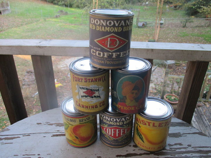 creative containers for succulents, container gardening, flowers, gardening, repurposing upcycling, succulents, Reproduction vintage cans as containers
