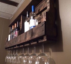 Pallet discount wine shelf