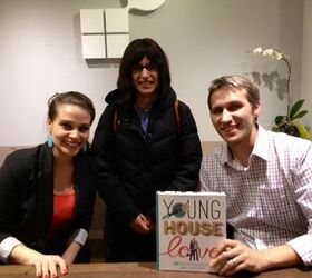 young house love book signing, With Sherry and John and my new copy of their book