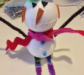foam snowmen, crafts, Let the kids go to town decorating
