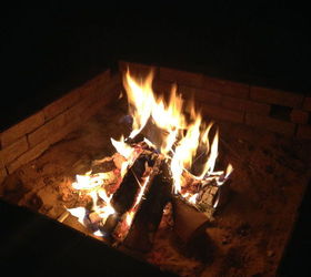 building a firepit in 20 minutes, diy, outdoor living