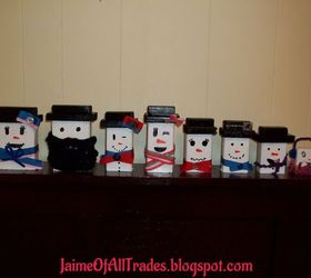 diy wooden snowmen made from wood scraps, christmas decorations, crafts, seasonal holiday decor, woodworking projects
