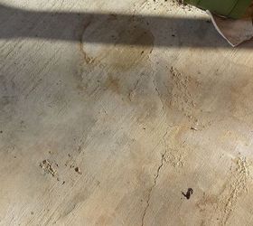 q make ugly porch floor look better, diy, flooring, home maintenance repairs, how to, painting, porches, This is just a stain on back porch